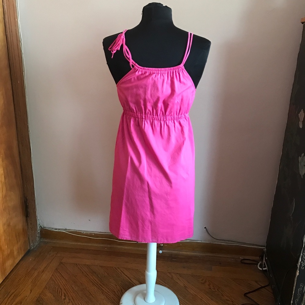 J Crew hot pink eyelet sun dress - Picture 2 of 4